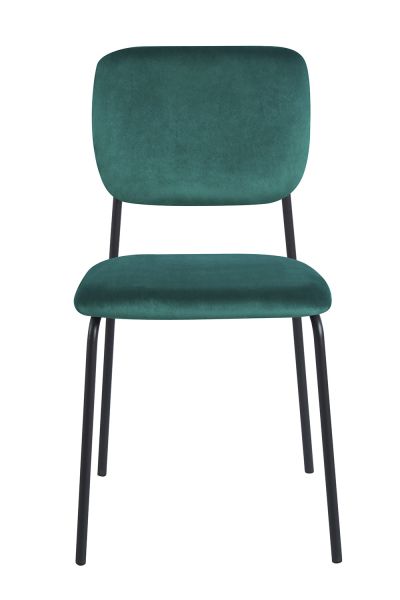 Silla Selin Black Terciopelo - Regalos Miguel