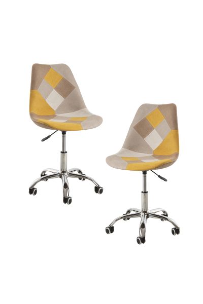 Pack 2 Sillas Neo Patchwork - Diseño Colorido y Comodidad para tu Comedor