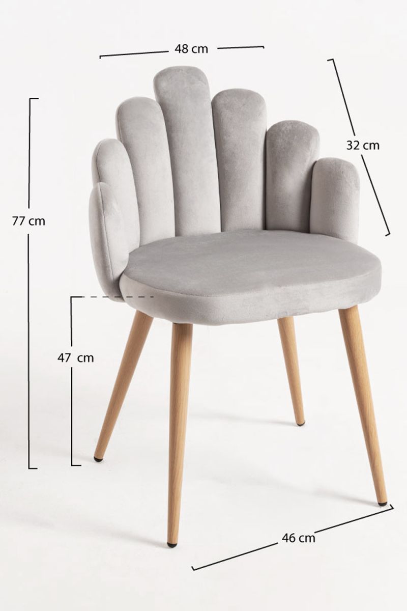 Silla Hand Terciopelo - Elegancia y confort
