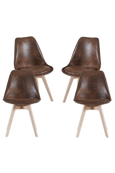 Pack 4 Sillas Synk Vintage - Elegancia al estilo Synk