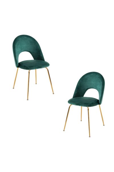 Pack 2 Sillas Dawa Gold Terciopelo - Estilo y Confort