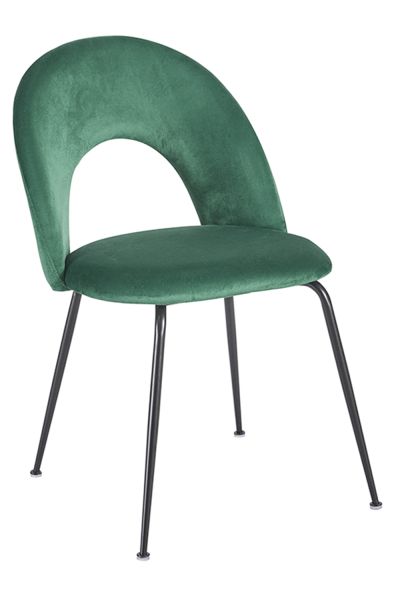 Silla Dawa Black Terciopelo - Estilo Moderno y Sofisticado para tu Comedor