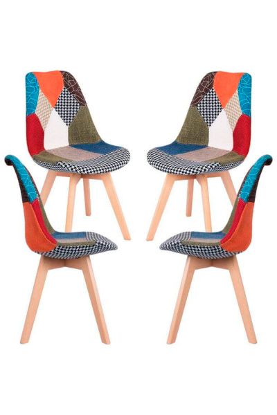Pack 4 Sillas Synk Patchwork - El Pack de Sillas definitivo