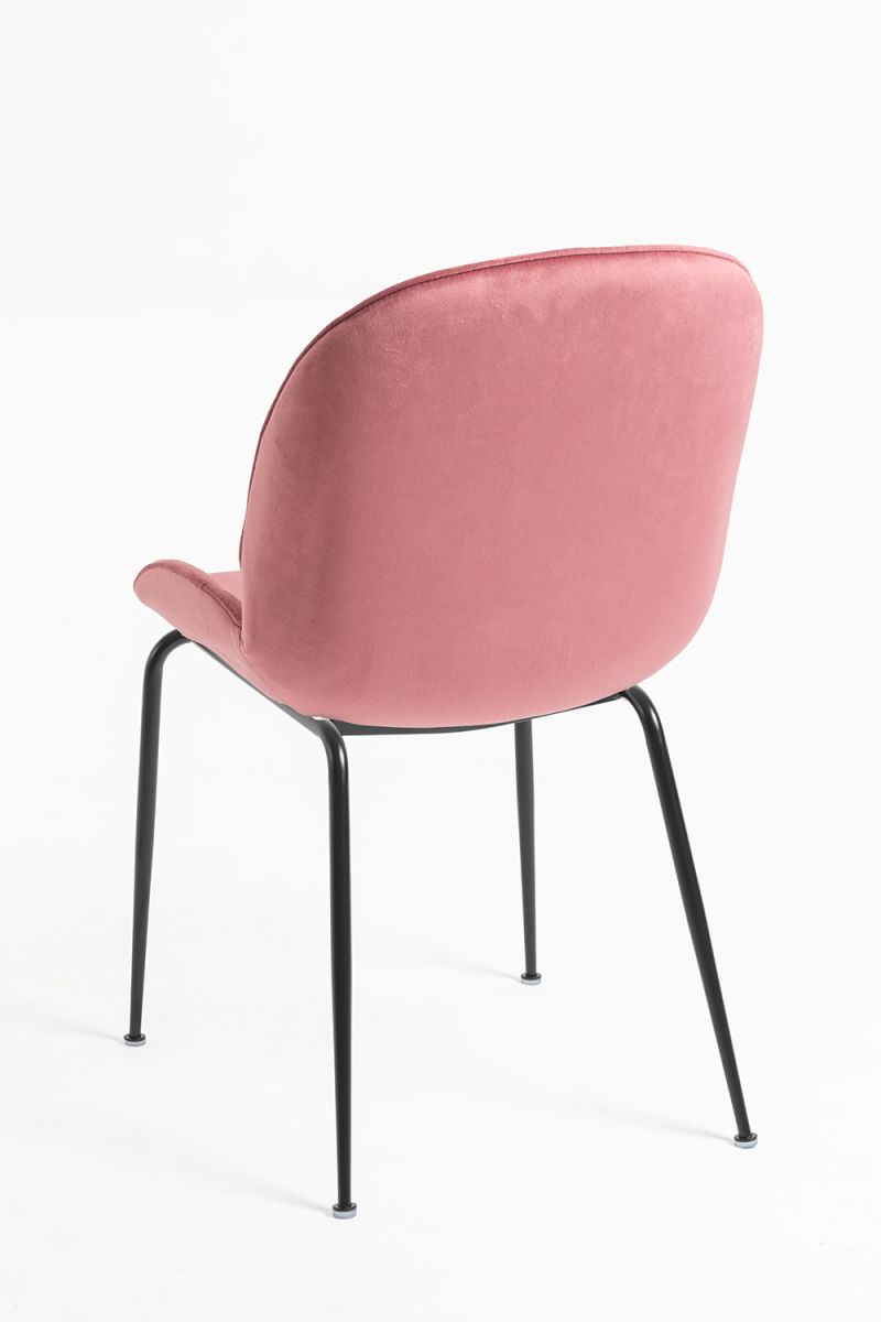 Silla Bille Black Terciopelo: Estilo Vintage para completar tu Comedor