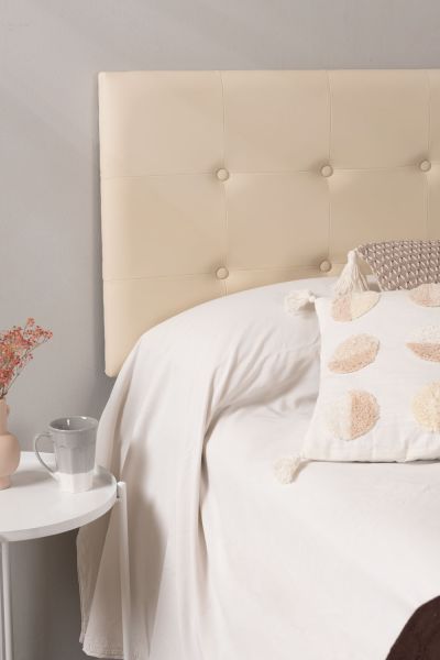 Cabecero Buttons Polipiel para camas de 90 y 80 cm - Un cabecero ideal para tu dormitorio