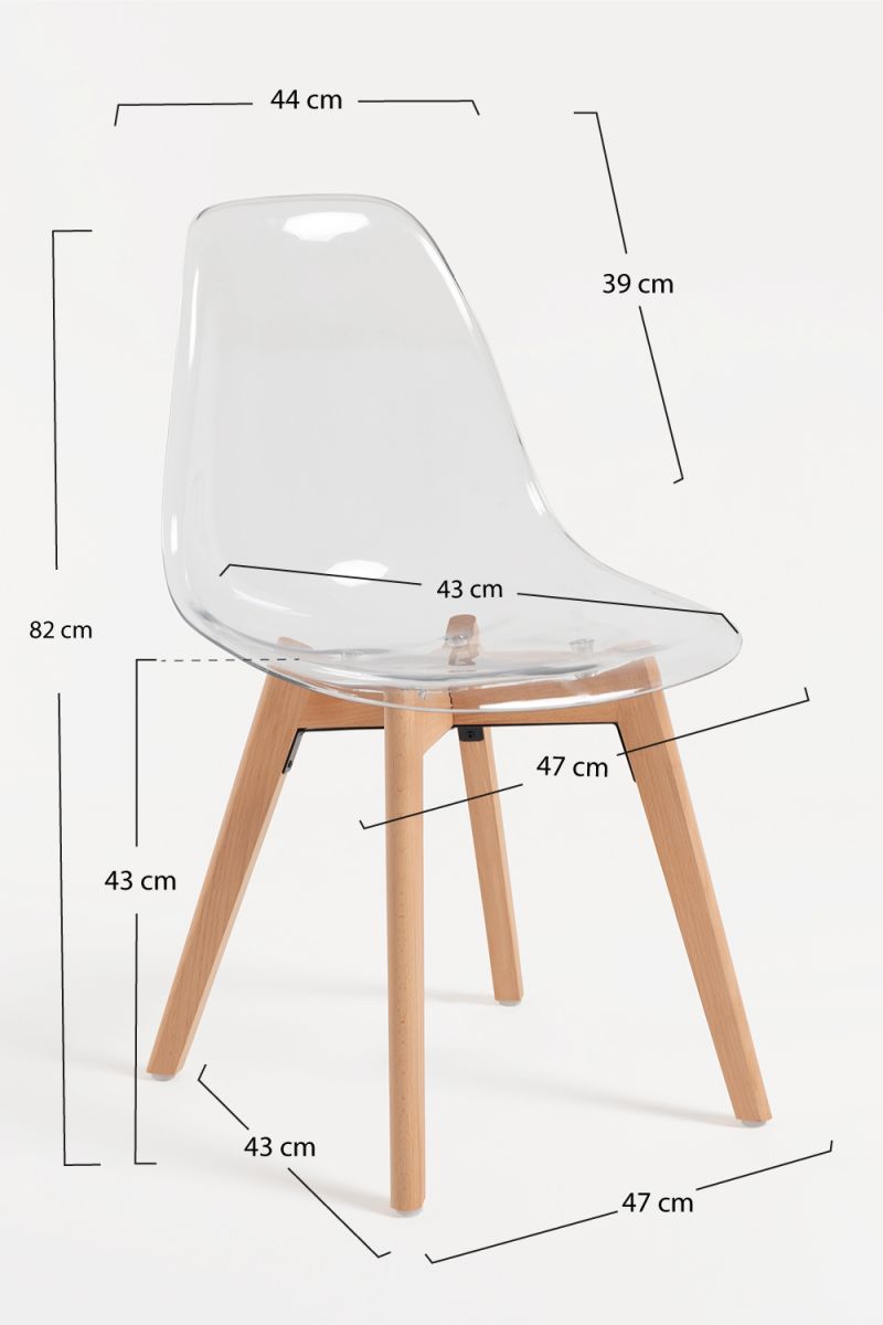 Silla Kelen Transparente - Una Silla de Diseño para ti