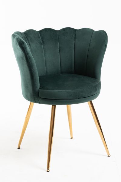 Silla Dunsa Golden Terciopelo - Diseño Exclusivo