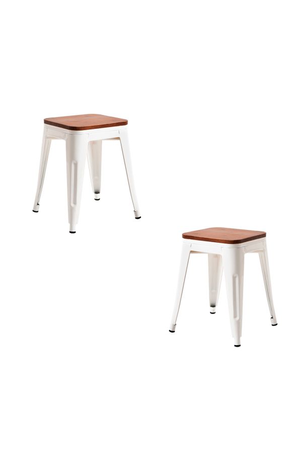 Pack 2 Taburetes Torix Pequeños Madera Natural