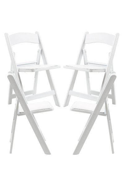 Pack 4 Sillas Gala Plegable con Cojín efecto Madera