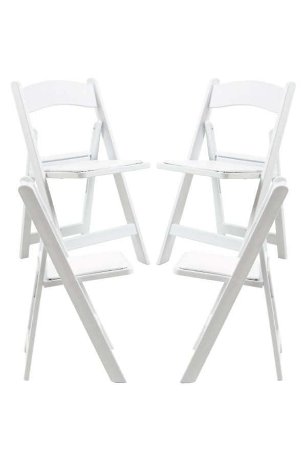Pack 4 Sillas Gala Plegable con Cojín efecto Madera