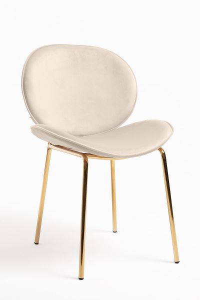 Silla Garry Golden Terciopelo: Estilo Vintage para completar tu Comedor