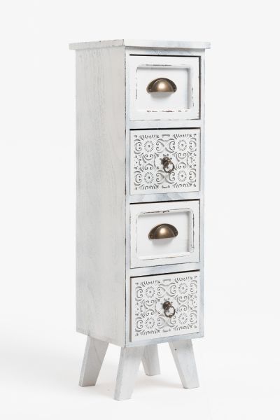 Mueble Auxiliar Ziras 4 Cajones: La cajonera de madera ideal