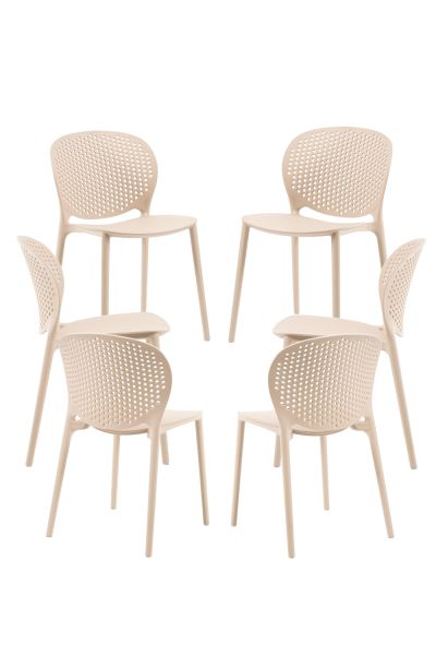 Pack 6 Sillas Brandi- Estilo y Durabilidad para tu Jardín