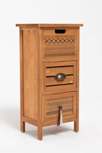 Mueble Auxiliar Yoti 3 Cajones: La cajonera de madera ideal
