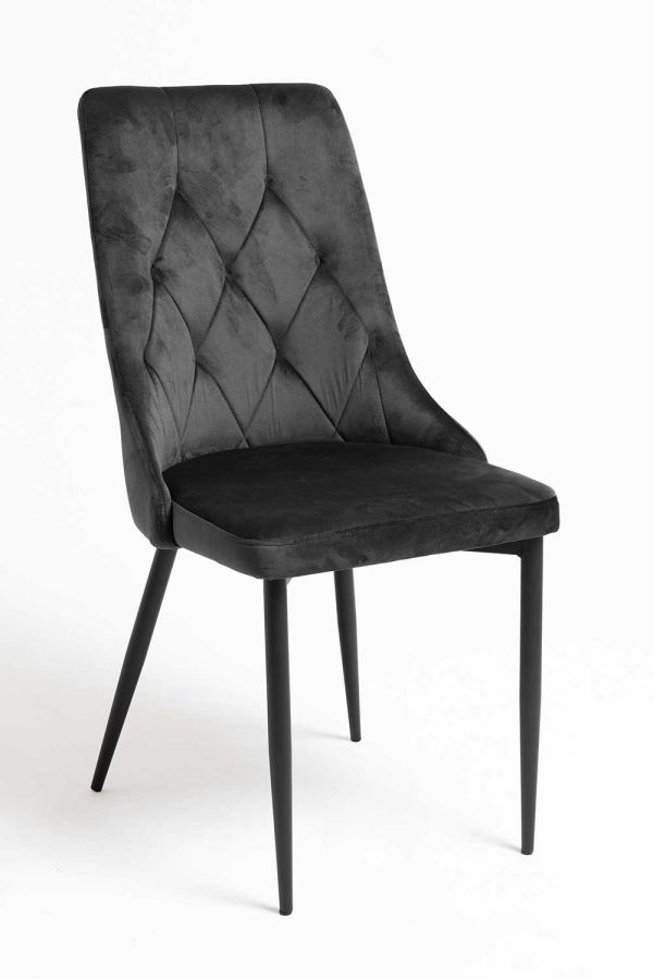 Silla Dolphin Black Terciopelo