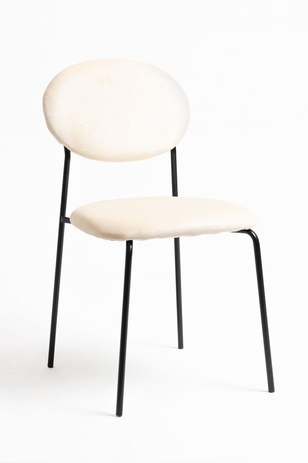 Silla Mida Black Terciopelo