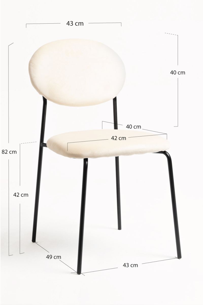 Silla Mida Black Terciopelo - Elegancia y Comodidad - Regalos Miguel