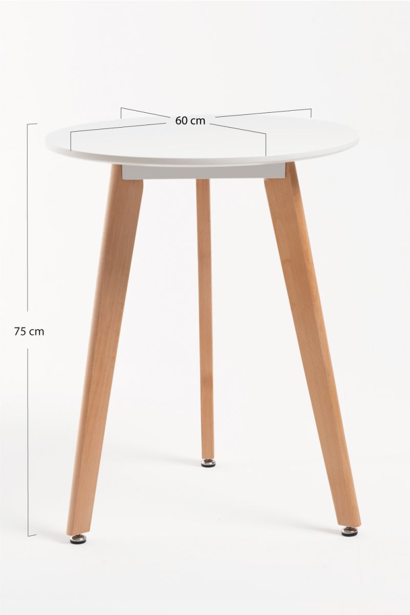 Mesa Synk Redonda 60 cm - Referente en Mesas de Comedor
