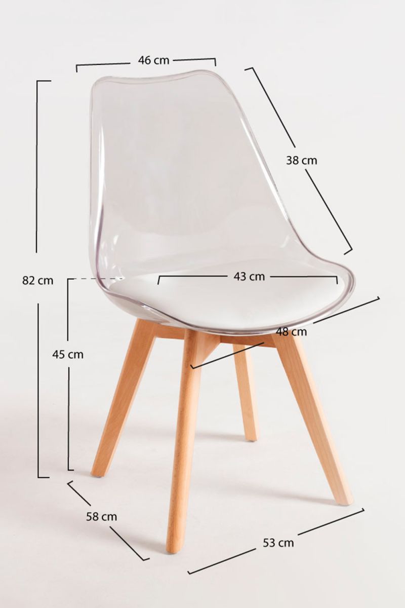 Conjunto Completo: 6 Sillas Synk Transparentes