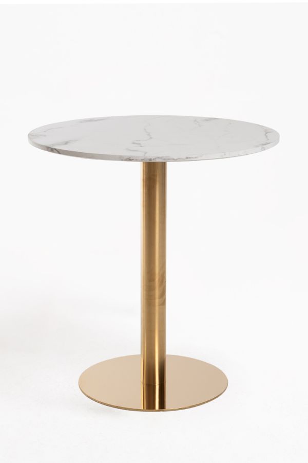 Mesa Firro Redonda 70cm Golden
