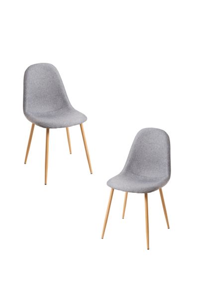 Pack 2 Sillas Teok Tela: La Silla Nórdica que mejora Hogares