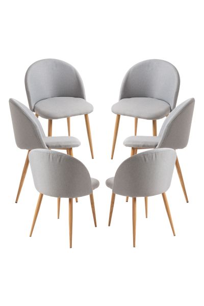 Pack 6 Sillas Vint Tela - Hora de Completar tu Mesa de Salón