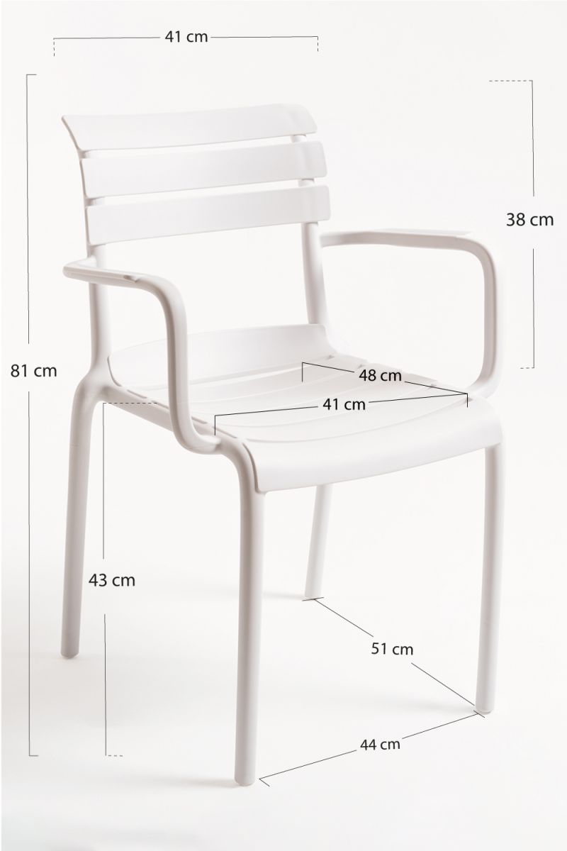 Silla Lamix con Brazos - La Silla de Jardín que buscabas 
