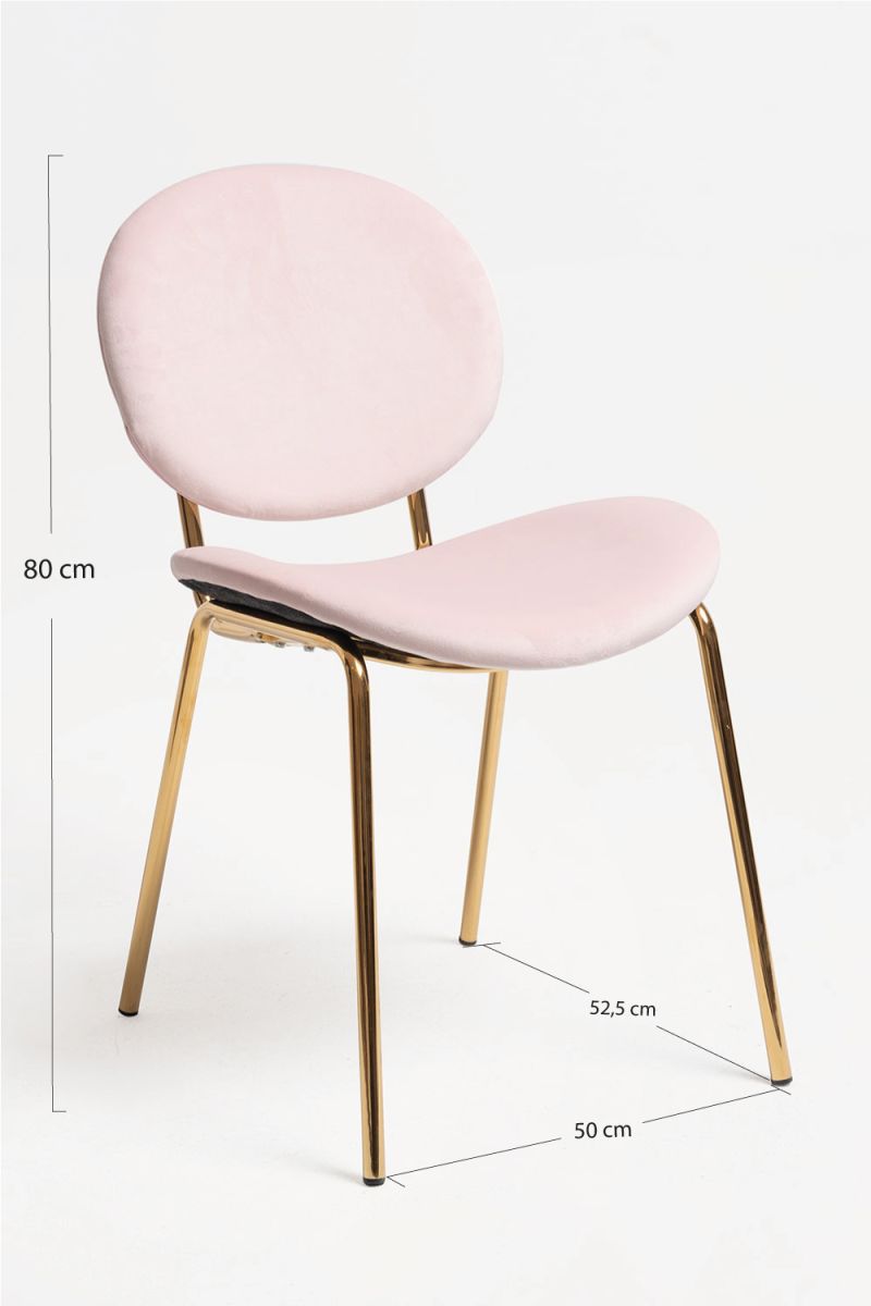 Silla Lenor Golden Terciopelo - Elegancia y Comodidad - Regalos Miguel