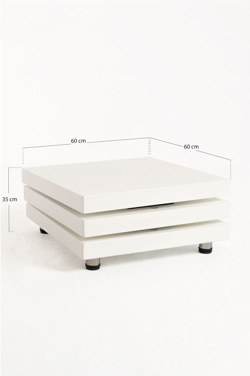 Mesa de Centro Move Triple Balda Blanca - Funcionalidad y Estilo - Regalos Miguel