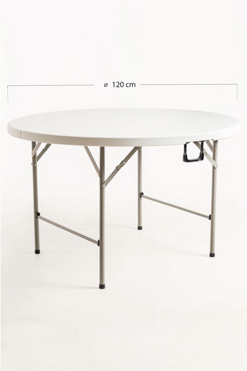 Mesa Resin Redonda 120cm - Durabilidad y Estilo para Exteriores