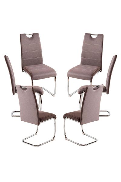 Pack 6 Sillas Hallen Tela - Estilo innovador para tu Salón