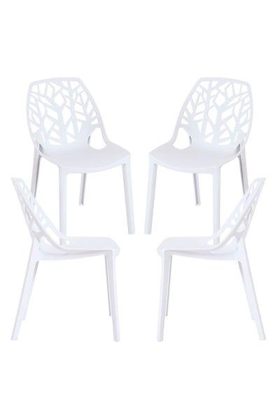Pack 4 Sillas Hissar Polipropileno - Estilo y Confort