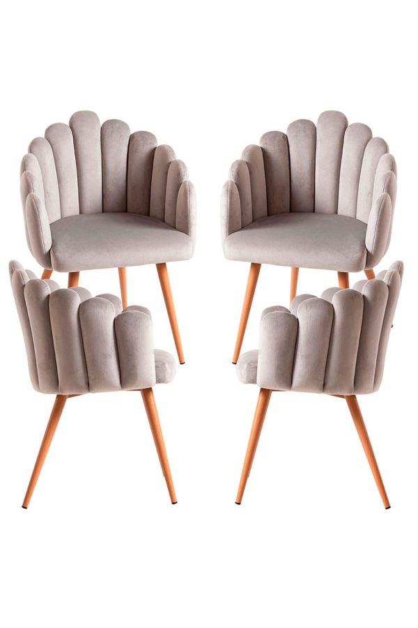 Pack 4 Sillones Main Terciopelo