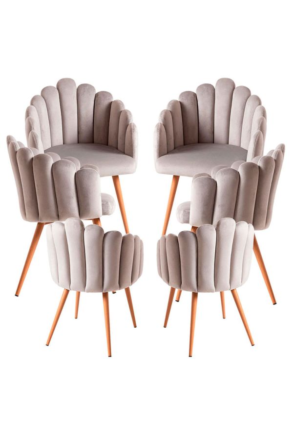 Pack 6 Sillones Main Terciopelo