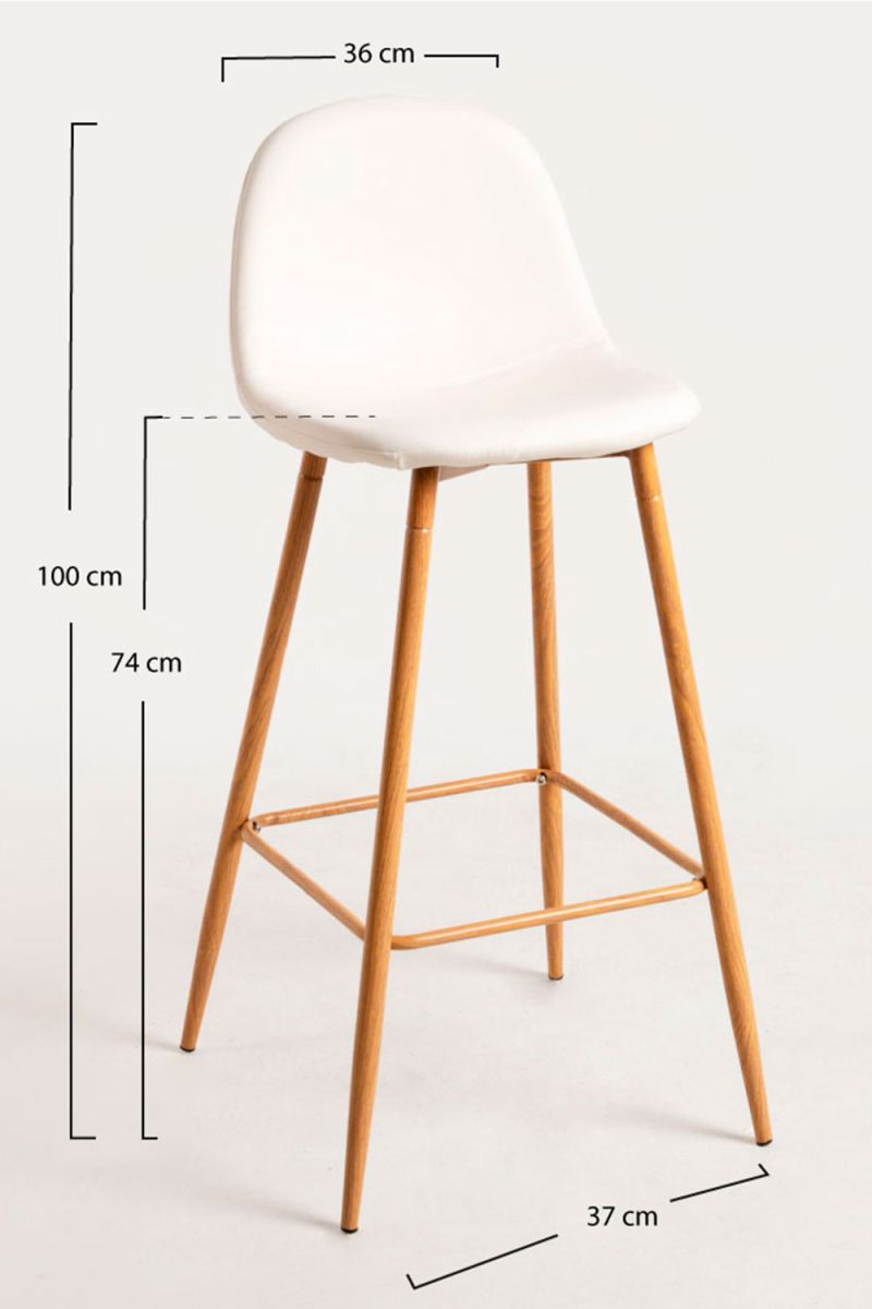 Taburete Teok Polipiel - Referente en Taburetes Altos de Cocina