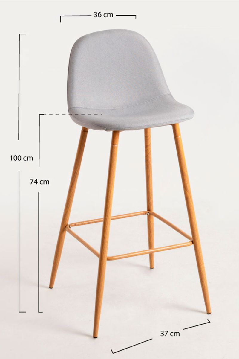 Taburete Teok Tela - Referente en Taburetes Altos de Cocina