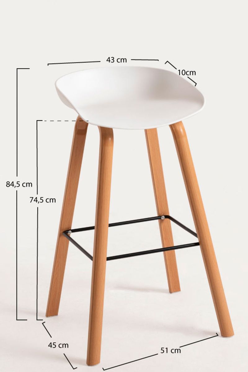Taburete Tolbi - Diseño y Confort en tu Taburete de Madera