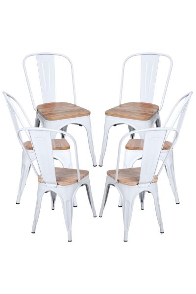 Pack 6 Sillas Torix Madera Natural - Elegancia para tu Comedor