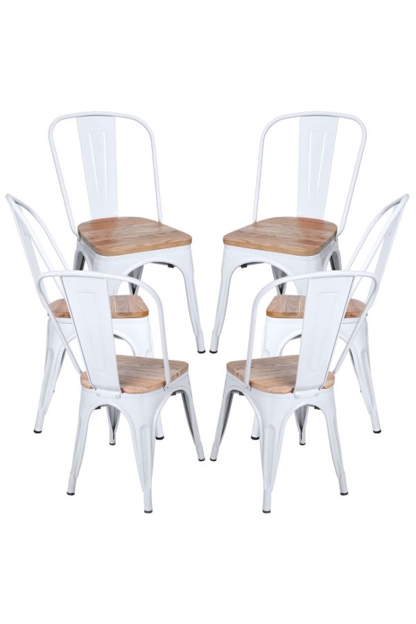 Pack 6 Sillas Torix Madera Natural