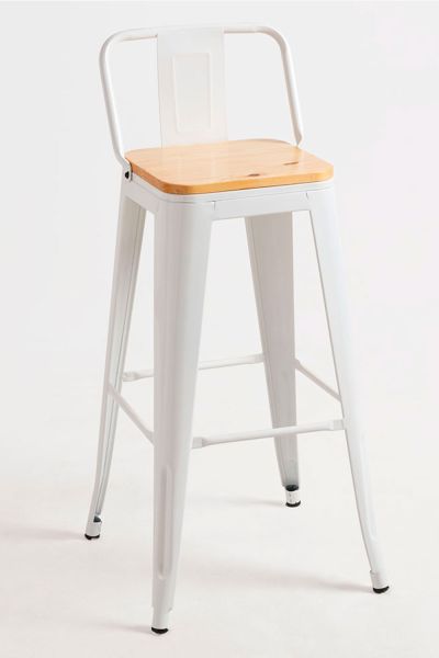 Taburete Torix Respaldo Madera Natural: Tu Taburete Ideal