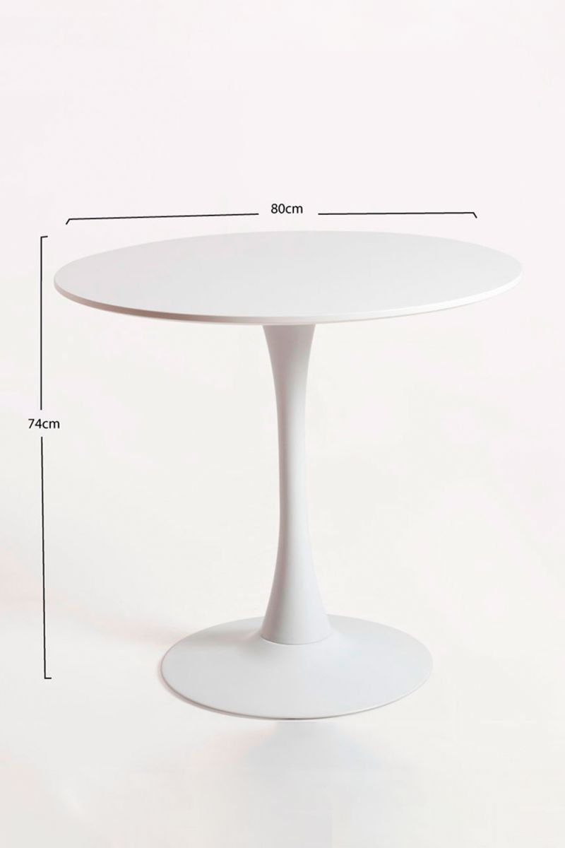 Mesa Kolio 80 cm - Sencillez y elegancia a partes iguales