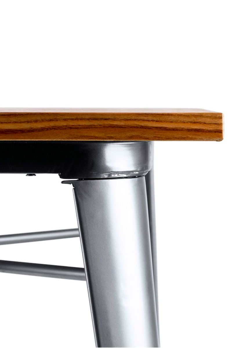Mesa de Comedor Torix Cuadrada Madera Natural 80 cm