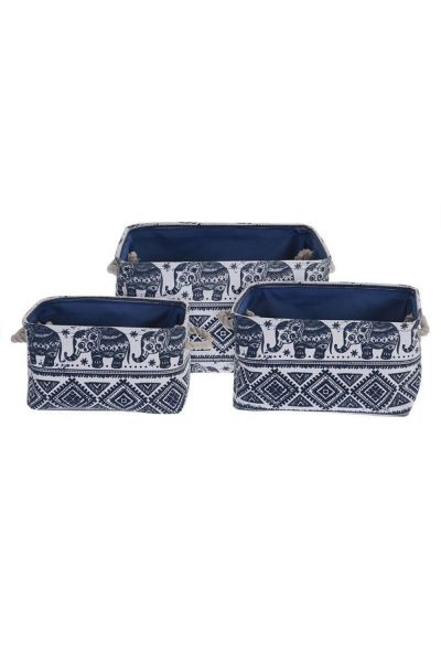 Cestas Saski Azules - Organiza con Estilo