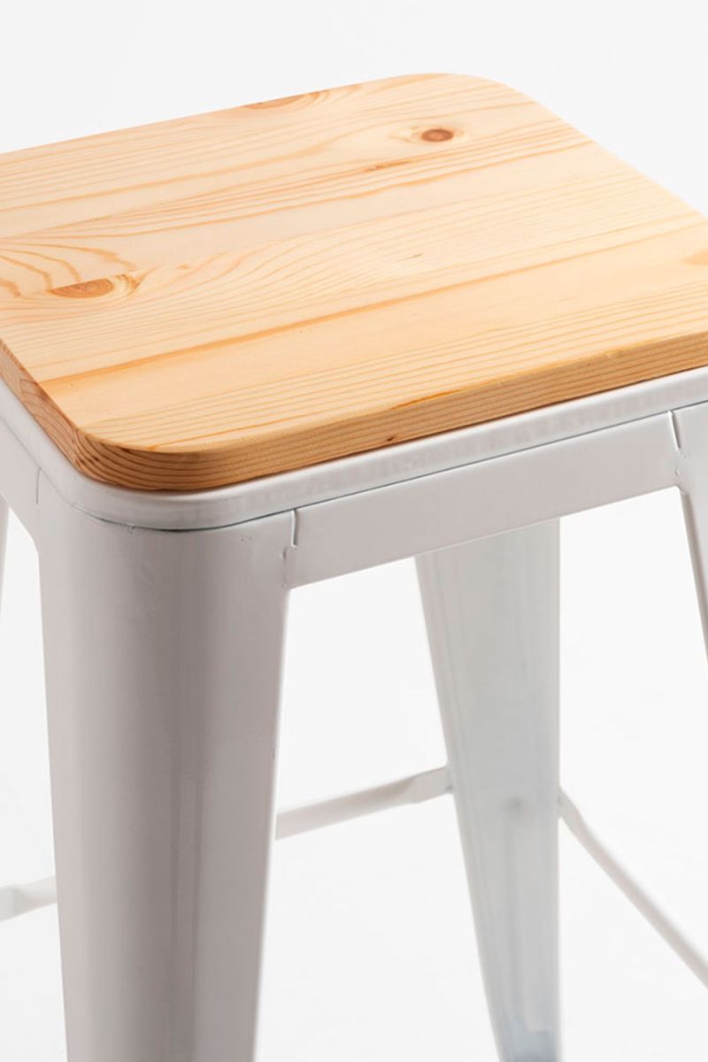 Pack 6 Taburetes Torix Altos Madera Natural en Regalos Miguel