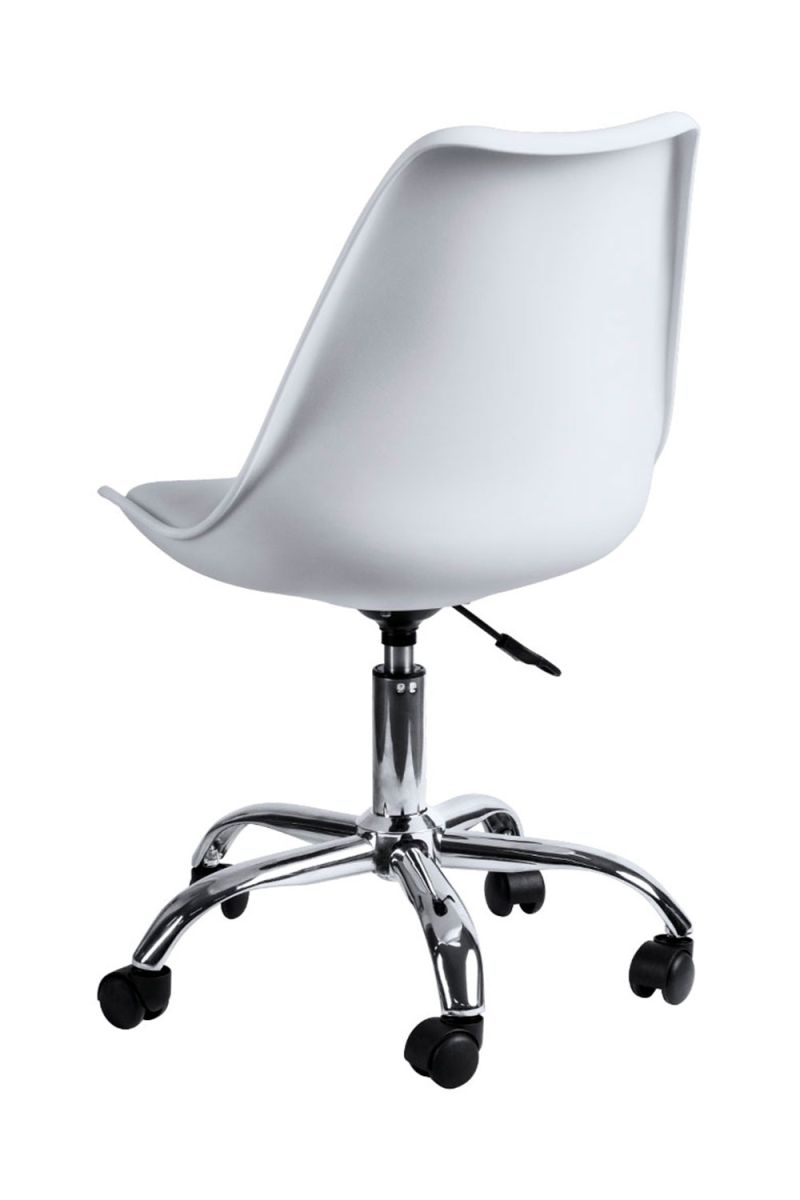 Conjunto Escritorio Dek y Silla Neo Asiento Blanco