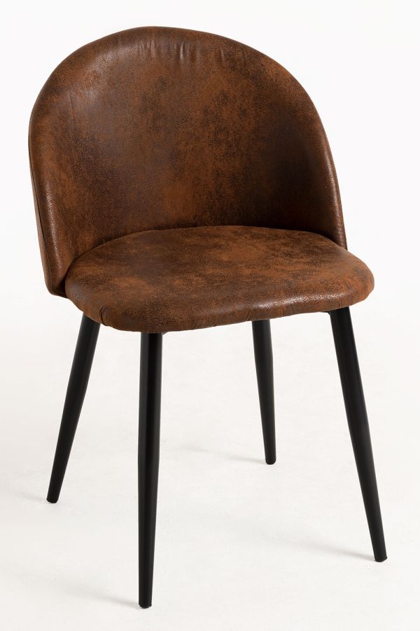 Silla Black Vint Polipiel