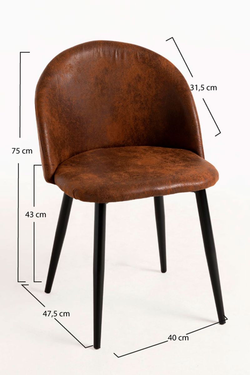 Silla Black Vint Polipiel: La Silla de Comedor Ideal