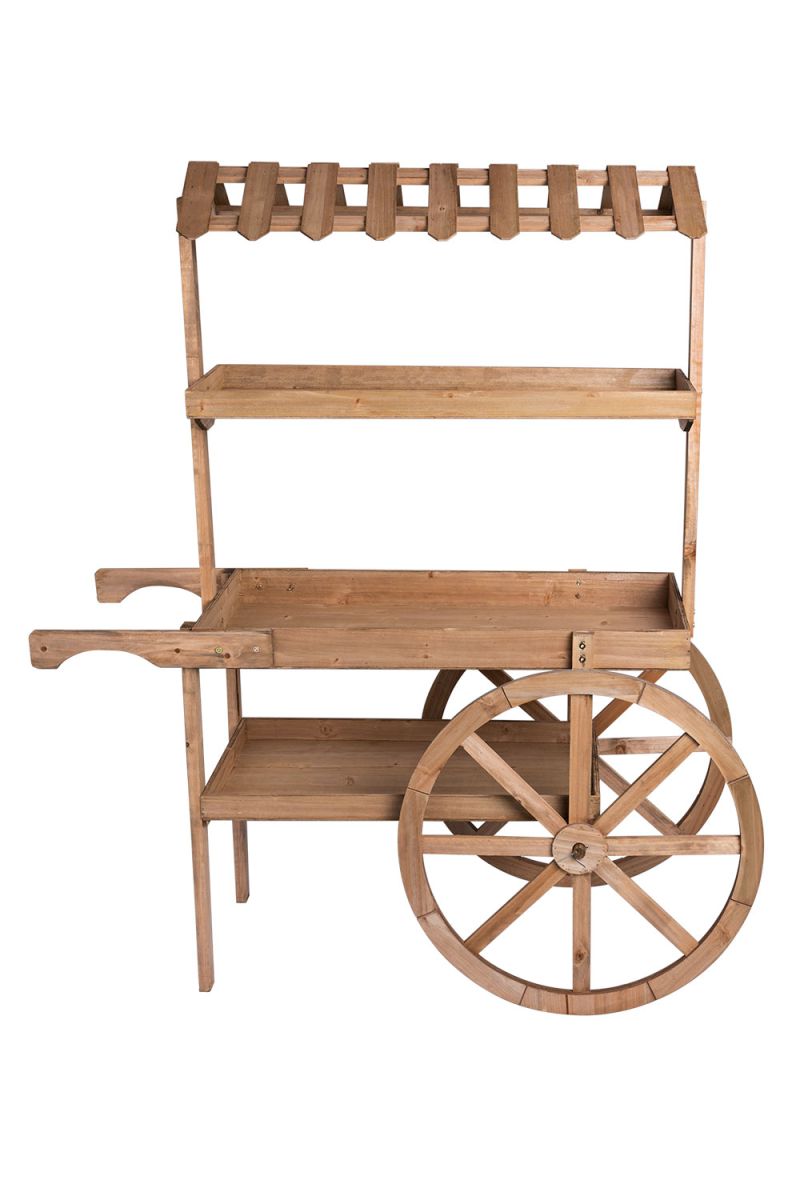 Carrito transportable para fiestas de niños y adultos en madera
