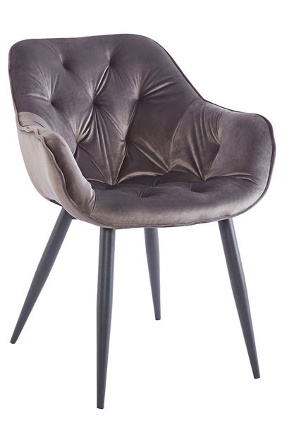 Silla Zandel Black Terciopelo - Regalos Miguel