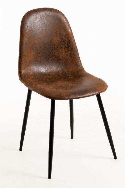 Silla Black Teok Polipiel Vintage - Una Silla de Diseño sensacional